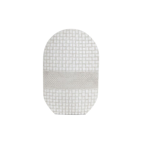 Βάζο DKD Home Decor Λευκό Ρητίνη Σύγχρονη (30 x 10 x 45 cm)