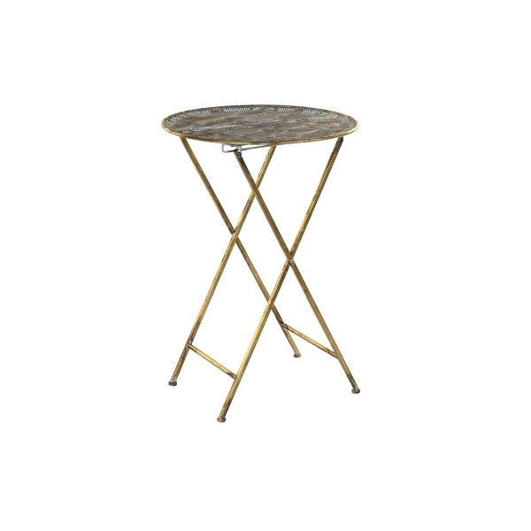 Βοηθητικό Τραπέζι DKD Home Decor Μέταλλο Λευκό Μεταλλικό Άραβας (48 x 48 x 70,5 cm)