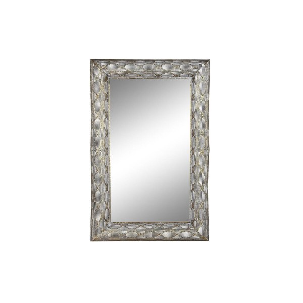 Τοίχο καθρέφτη DKD Home Decor Κρυστάλλινο Χρυσό Μέταλλο (81 x 7 x 125 cm)
