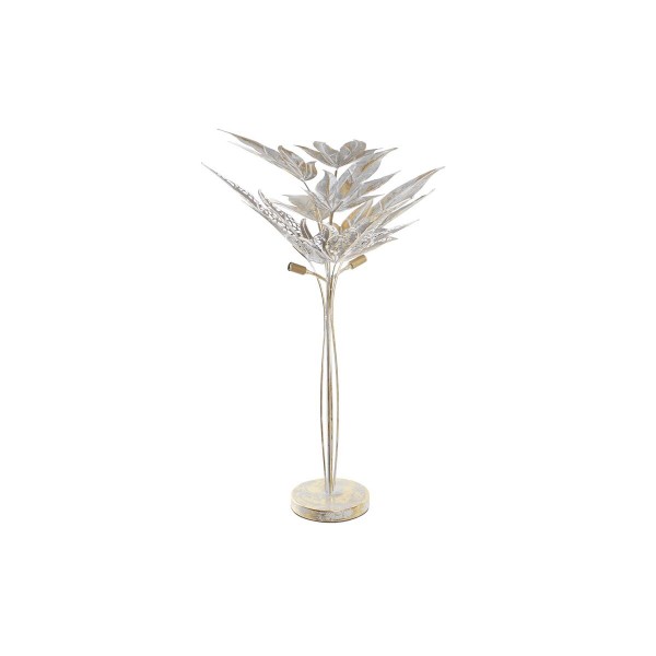 Φωτιστικό Δαπέδου DKD Home Decor Γκρι Μέταλλο Τροπικό Φύλλο φυτού (51 x 51 x 87 cm)