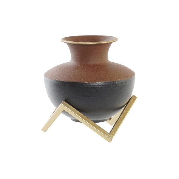 Βάζο DKD Home Decor Μέταλλο Πολύχρωμο Σύγχρονη (17 x 16 x 17 cm)