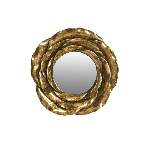 Τοίχο καθρέφτη DKD Home Decor Καθρέφτης Χρυσό Ρητίνη (41 x 5 x 41 cm)