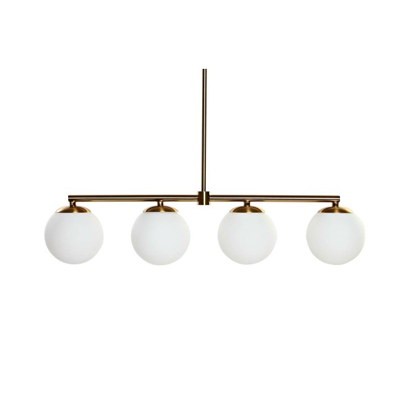 Φωτιστικό Οροφής DKD Home Decor Χρυσό Λευκό 220 V (70 x 19 x 15 cm)