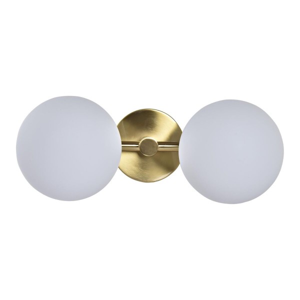 Φωτιστικό Τοίχου DKD Home Decor Κρυστάλλινο Χρυσό Μέταλλο Λευκό 220 V 40 W (33 x 19 x 13 cm)