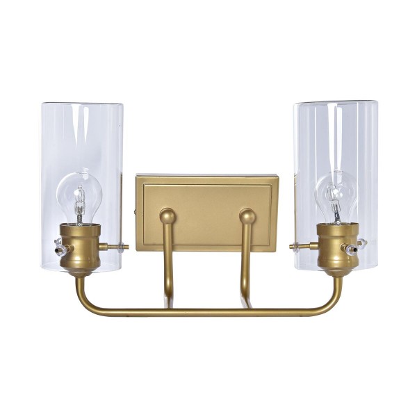 Φωτιστικό Τοίχου DKD Home Decor Κρυστάλλινο Χρυσό Μέταλλο 220 V 50 W (41 x 17 x 24 cm)