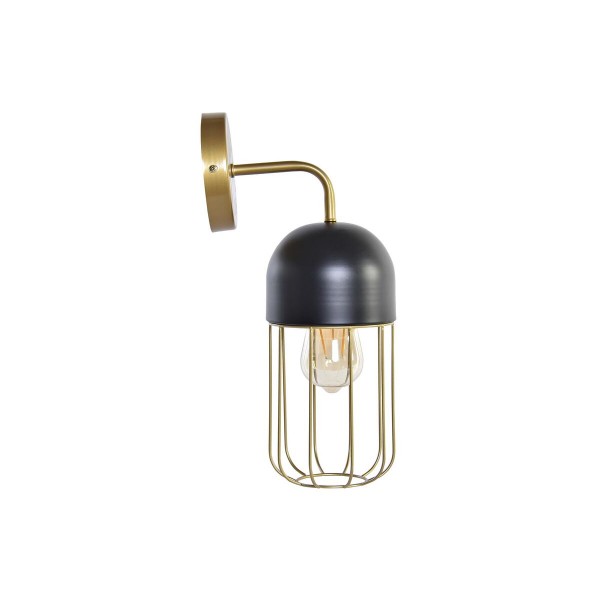 Φωτιστικό Τοίχου DKD Home Decor Μαύρο Χρυσό Μέταλλο 220 V 50 W (15 x 19 x 34 cm)