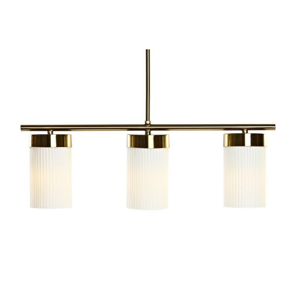 Φωτιστικό Οροφής DKD Home Decor Χρυσό Λευκό (60 x 15 x 25 cm)