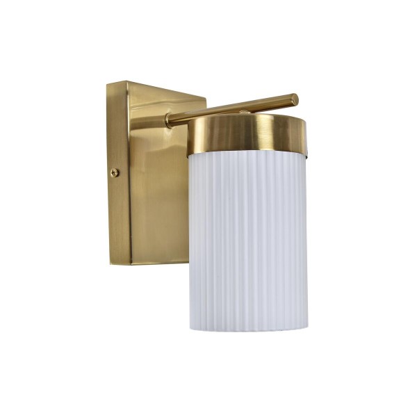 Φωτιστικό Τοίχου DKD Home Decor Κρυστάλλινο Χρυσό Μέταλλο Λευκό 220 V 50 W (12 x 15 x 20 cm)