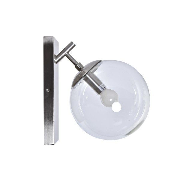 Φωτιστικό Τοίχου DKD Home Decor 25W Κρυστάλλινο Ασημί Μέταλλο 220 V (20 x 25 x 27 cm)