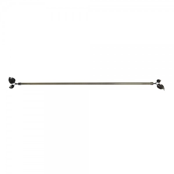 Κουρτινόξυλο DKD Home Decor Δυνατότητα επέκτασης Χρυσό Μέταλλο Φύλλο φυτού (120 x 16 x 16 cm)