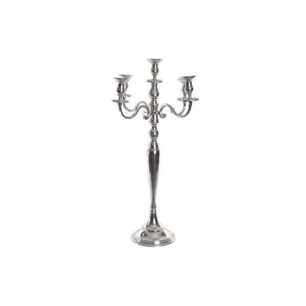 Πολύφωτο DKD Home Decor Ασημί Αλουμίνιο (42 x 42 x 70 cm)