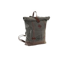 Σακίδιο Πλάτης Casual DKD Home Decor Canvas 44 x 12 x 49 cm Γκρι Καφέ