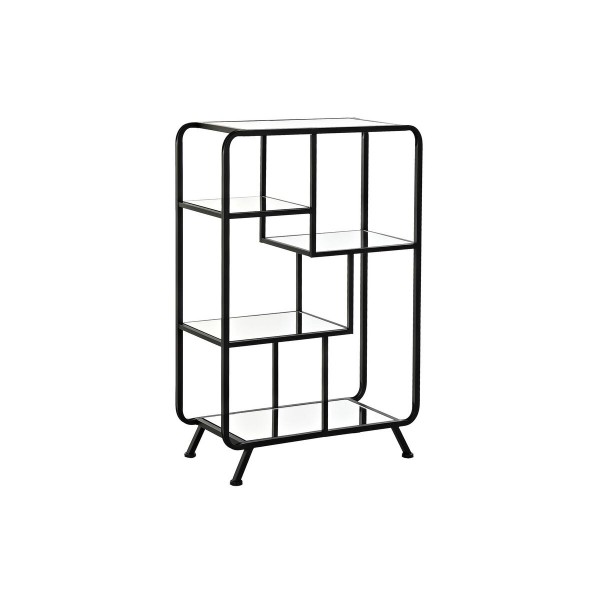 Ράφια DKD Home Decor Κρυστάλλινο Μαύρο Μέταλλο 3 Ράφια (60 x 28 x 93 cm)