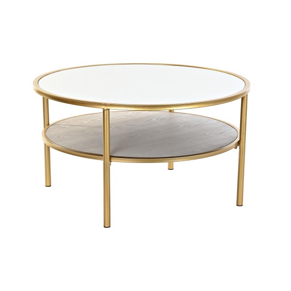 Βοηθητικό Τραπέζι DKD Home Decor Καθρέφτης Μέταλλο Αλουμίνιο Glamour (87 x 87 x 48 cm)