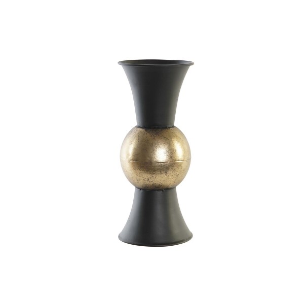 Βάζο DKD Home Decor Μαύρο Μέταλλο Χαλκός Vintage (14 x 14 x 32 cm)