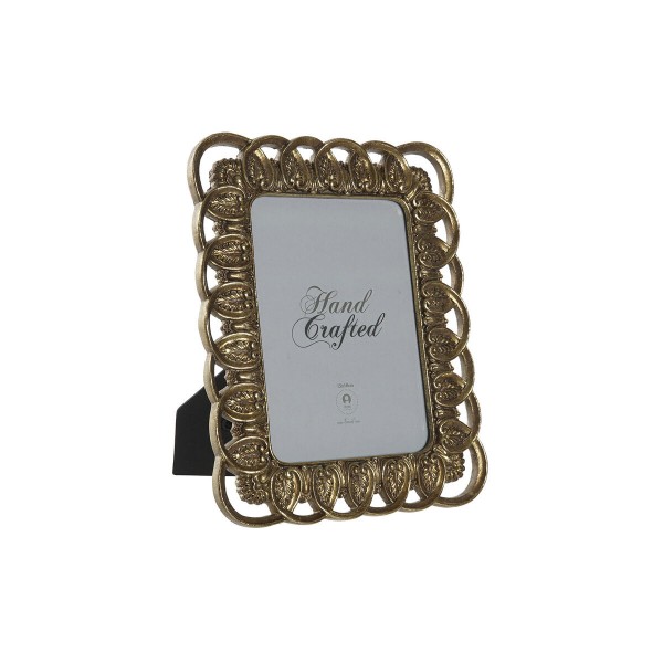 Κορνίζα DKD Home Decor Κρυστάλλινο Χρυσό Ρητίνη Shabby Chic (20 x 1,8 x 24,8 cm)
