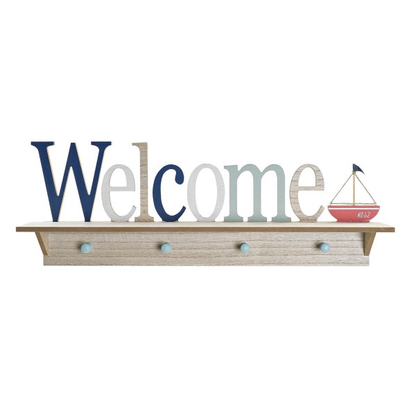 Κρεμάστρα τοίχου DKD Home Decor MDF Μεσογείακός (60 x 10 x 21 cm)