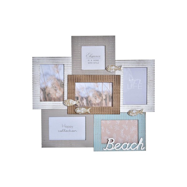 Κορνίζα DKD Home Decor Beach Ξύλο Ναύτης (46,5 x 2 x 44,5 cm)