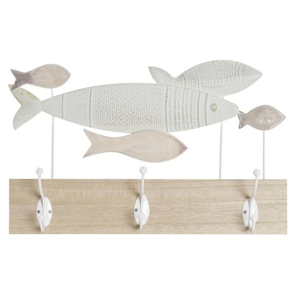 Κρεμάστρα τοίχου DKD Home Decor Μέταλλο MDF Σπείρες Μεσογείακός (40 x 8 x 25 cm)