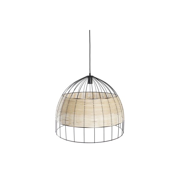 Φωτιστικό Οροφής DKD Home Decor Μαύρο Καφέ 220 V 50 W (50 x 50 x 42 cm)