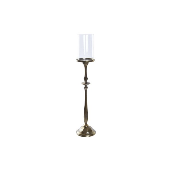 Πολύφωτο DKD Home Decor Κρυστάλλινο Χρυσό Αλουμίνιο (13 x 13 x 53 cm)