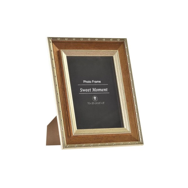 Κορνίζα DKD Home Decor Κρυστάλλινο Χρυσό Ξύλο MDF (24 x 2,2 x 29 cm)