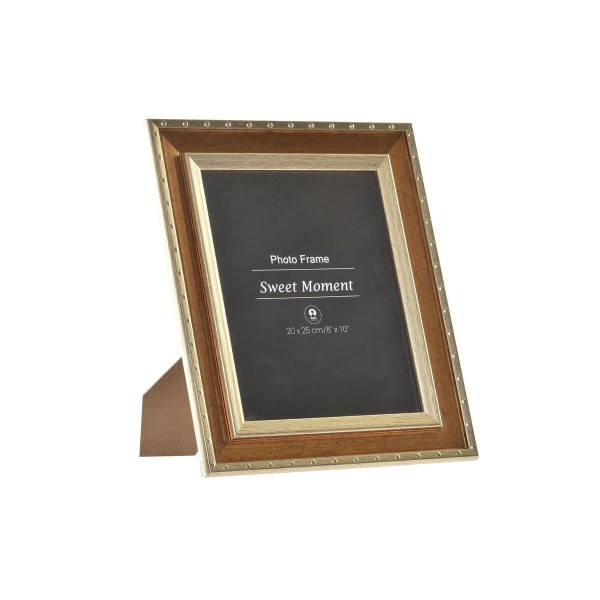 Κορνίζα DKD Home Decor Κρυστάλλινο Χρυσό Ξύλο MDF (29 x 2,2 x 34 cm)