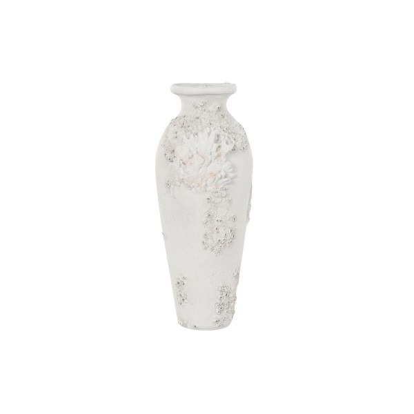 Βάζο DKD Home Decor Κοράλι Λευκό Ρητίνη Μεσογείακός (37,5 x 31,7 x 81 cm)