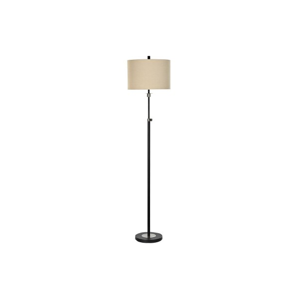 Φωτιστικό Δαπέδου DKD Home Decor Μαύρο Μπεζ Μέταλλο πολυεστέρας Σύγχρονη (38 x 38 x 168 cm)