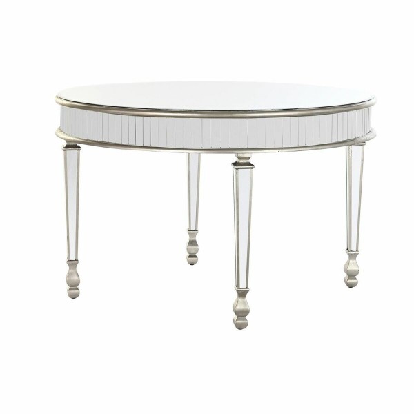 Τραπεζαρία DKD Home Decor Καθρέφτης Ασημί Ξύλο MDF (125 x 125 x 80 cm)