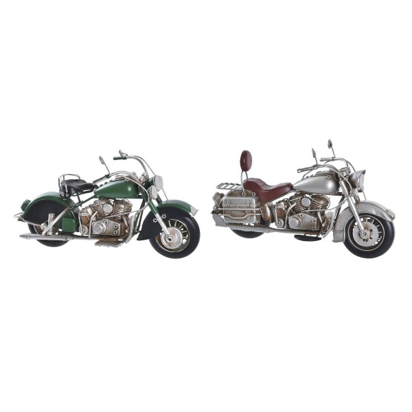 Διακοσμητική Φιγούρα DKD Home Decor Μοτοσικλέτα (27,5 x 11 x 15 cm) (x2)