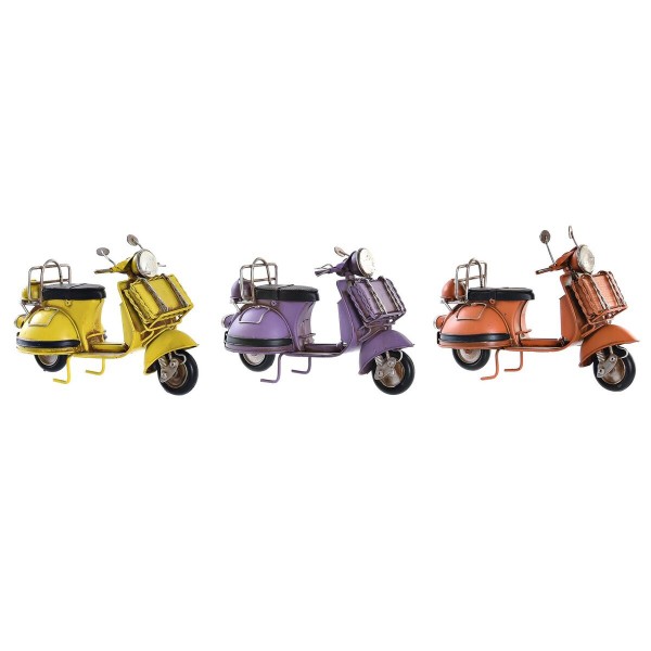 Διακοσμητική Φιγούρα DKD Home Decor Μοτοσικλέτα (17 x 7 x 11 cm) (3 Μονάδες)