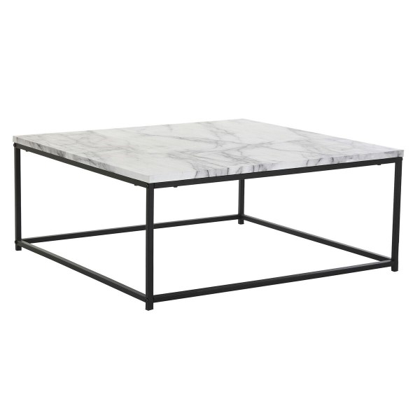 Βοηθητικό Τραπέζι DKD Home Decor Μέταλλο MDF Αλουμίνιο (80 x 80 x 34 cm)