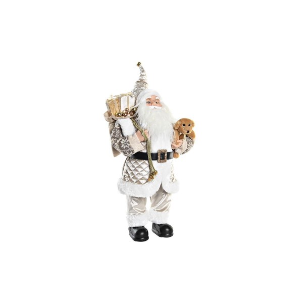 Διακόσμηση DKD Home Decor Άη Βασίλης Γκρι πολυεστέρας PVC (37 x 20 x 60 cm)