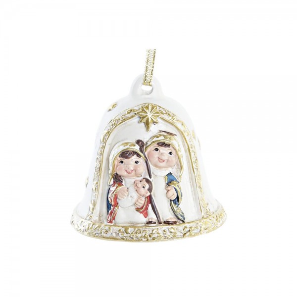 Χριστουγεννιάτικο Βηθλεέμ DKD Home Decor Χρυσό Λευκό Ρητίνη (8 x 8 x 7,4 cm)