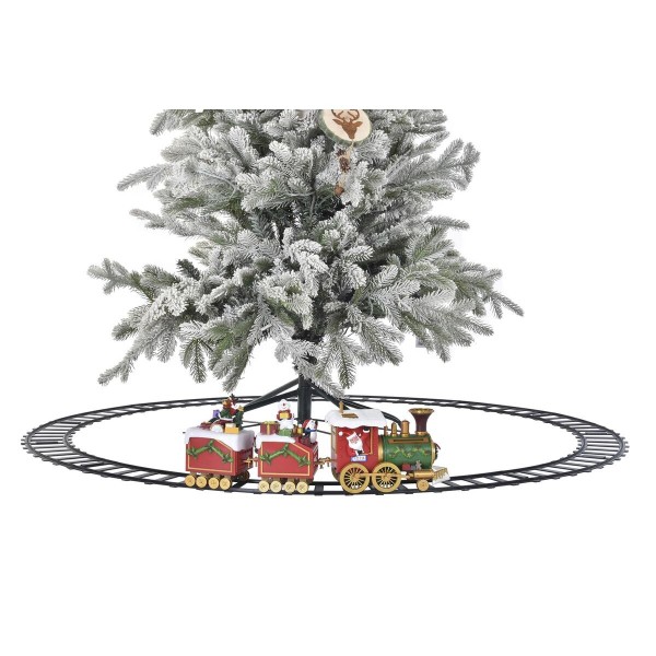 Μουσικό Τραίνο DKD Home Decor Kίνησης Φως LED Ρητίνη (136 x 136 x 15 cm)