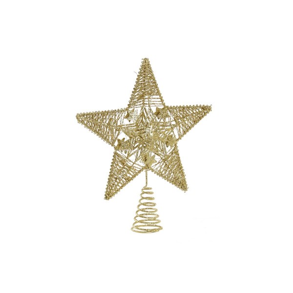 Χριστούγεννα DKD Home Decor Χρυσό Μέταλλο Γκλίτερ (25 x 5 x 30 cm)