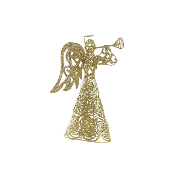 Διακοσμητική Φιγούρα DKD Home Decor Άγγελος Μέταλλο Γκλίτερ (25 x 8 x 30 cm)