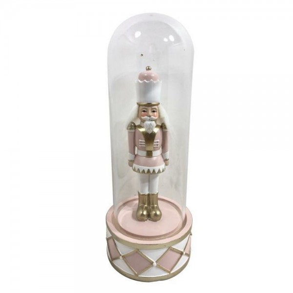 Χριστουγεννιάτικο Στολίδι DKD Home Decor Κρυστάλλινο Ρητίνη Καρυοθραύστης (10 x 10 x 26 cm) (x2)