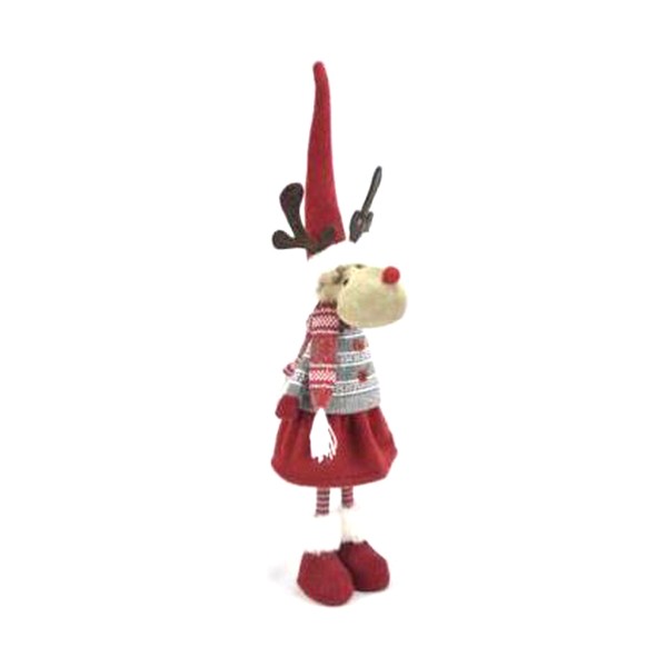 Χριστουγεννιάτικο Στολίδι DKD Home Decor πολυεστέρας Τάρανδος (17 x 13 x 65 cm)