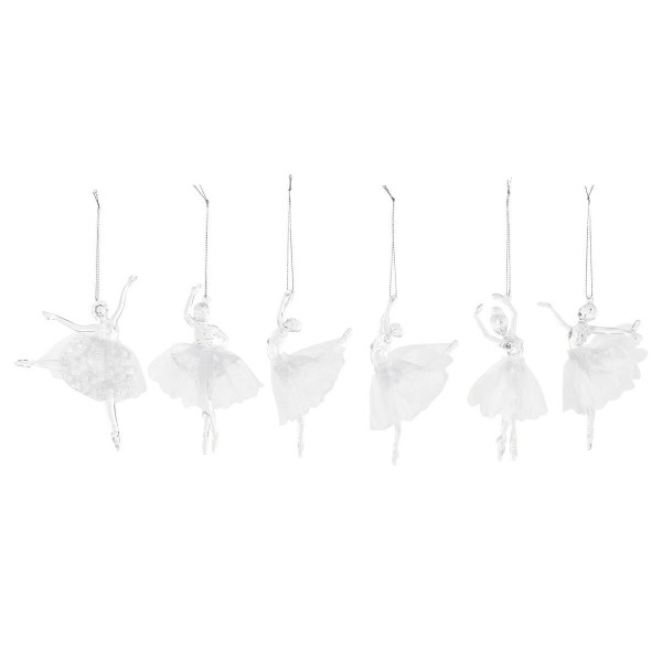 Χριστουγεννιάτικο Στολίδι DKD Home Decor πολυεστέρας Ακρυλικό (11 x 2 x 14 cm) (x6)