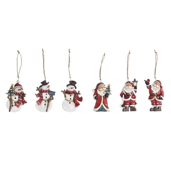 Χριστουγεννιάτικο Στολίδι DKD Home Decor Ξύλο Ρητίνη (30 x 12 x 53 cm) (x6)