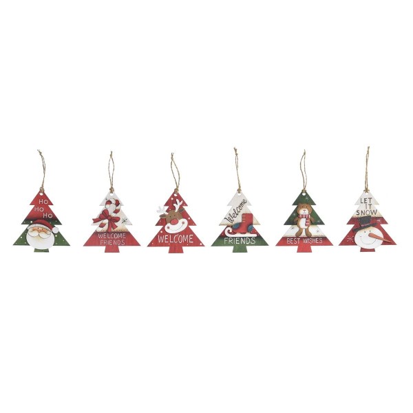 Χριστουγεννιάτικο Στολίδι DKD Home Decor Ξύλο (30 x 12 x 53 cm) (x6)