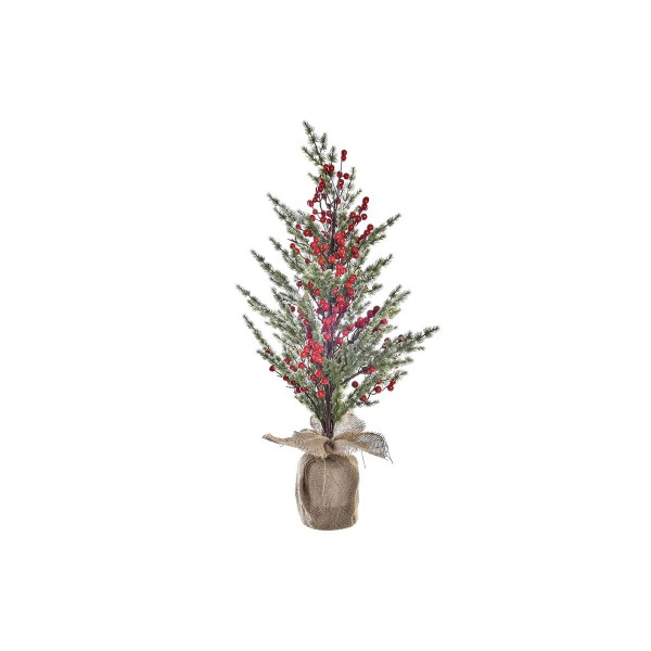 Χριστουγεννιάτικο δέντρο DKD Home Decor Φυσικό Κόκκινο Πράσινο PVC 90 cm Μπάλες (40 x 40 x 90 cm)