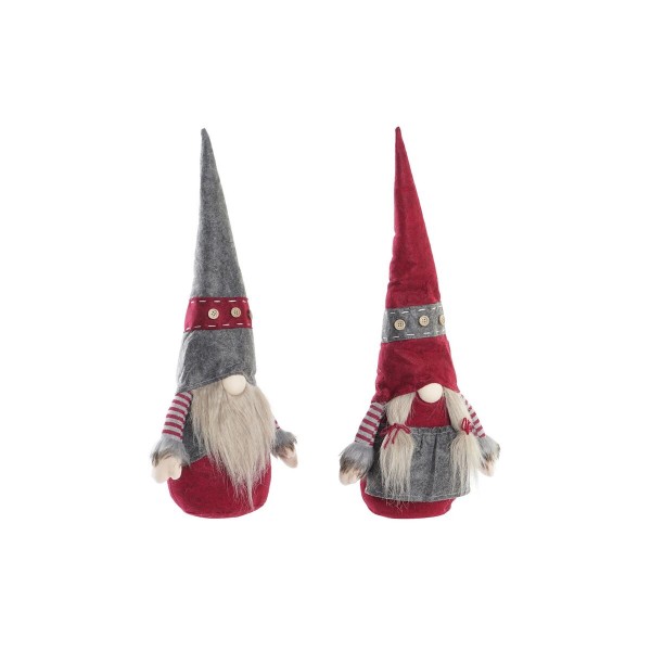 Διακοσμητική Φιγούρα DKD Home Decor Χριστουγεννιάτικο στεφάνι Νάνος πολυεστέρας (21 x 15 x 54 cm) (x2)