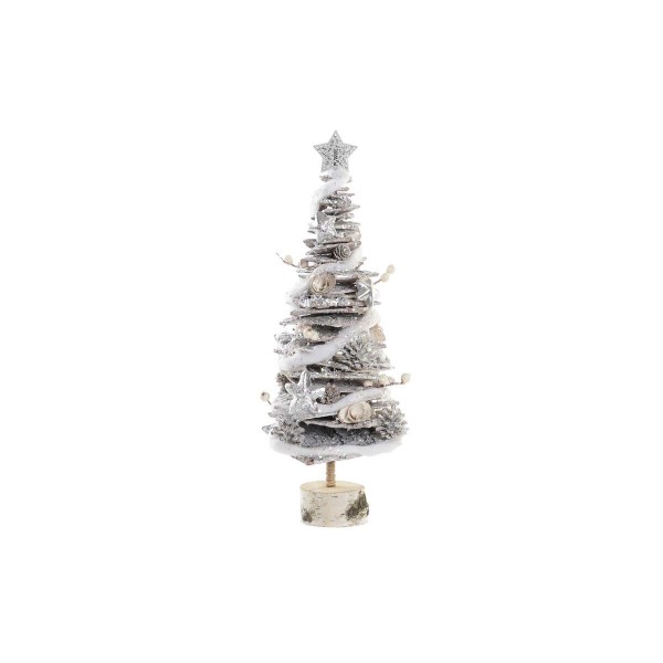 Χριστουγεννιάτικο δέντρο DKD Home Decor Φυσικό Χιονισμένο Σημύδα (21 x 21 x 52 cm)
