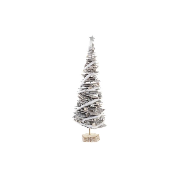 Χριστουγεννιάτικο δέντρο DKD Home Decor Φυσικό Χιονισμένο Σημύδα (34 x 34 x 102 cm)