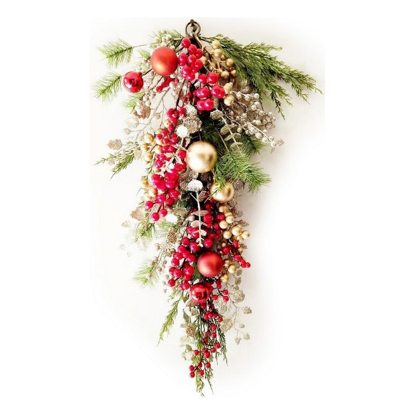 Χριστουγεννιάτικο Στολίδι DKD Home Decor Κρεμαστά Κοσμήματα PVC Γκι (25 x 12 x 70 cm)