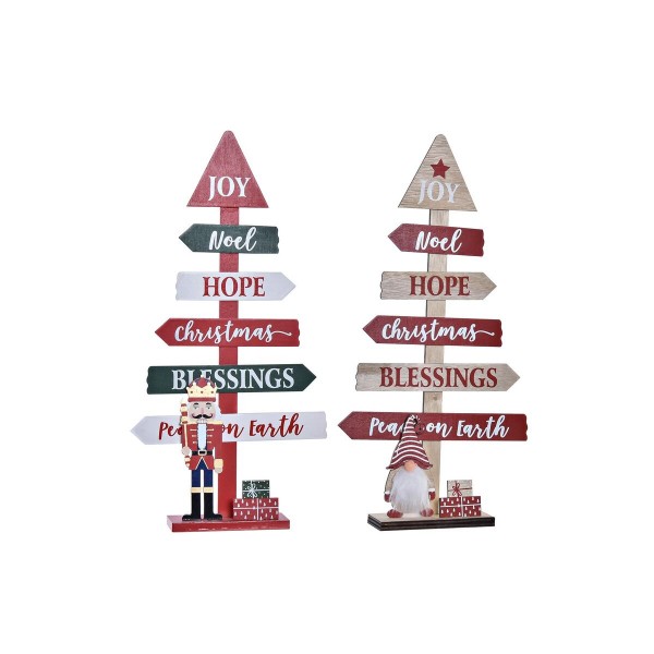 Διακόσμηση DKD Home Decor Δέντρο Ξύλο MDF (17 x 5 x 36,5 cm) (x2)