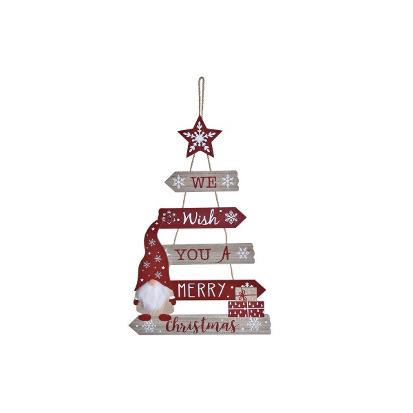 Χριστουγεννιάτικο Στολίδι DKD Home Decor Ξύλο MDF (32 x 1 x 50 cm)